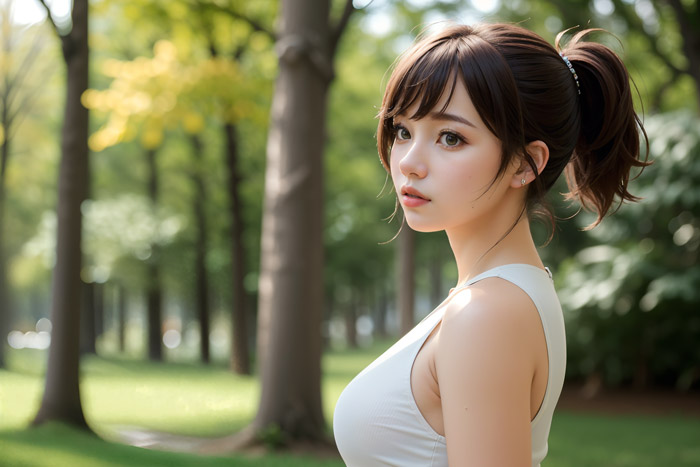 AI美女単体写真