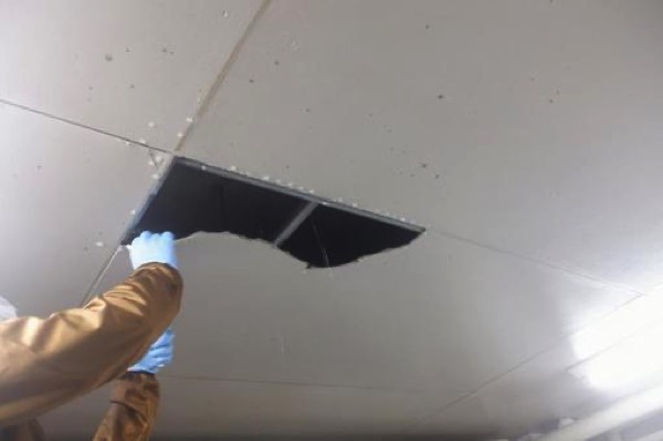 雨もりした天井の補修