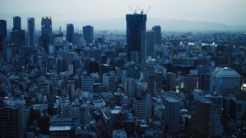 高層ビル群災害時に避難が難しい