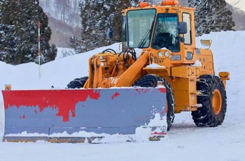 除雪ブルドーザ