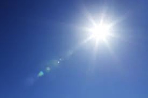 燦々と照る太陽