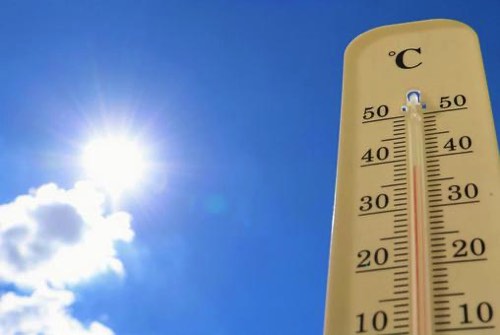 酷暑と温度計