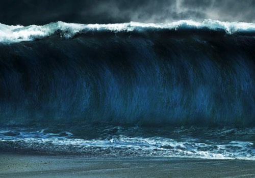 かなり高い高波