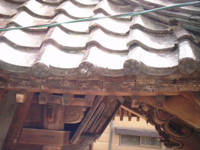 富山県高岡市古定塚熊野神社屋根瓦補修工事