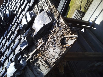 富山県高岡市古定塚熊野神社屋根瓦補修工事