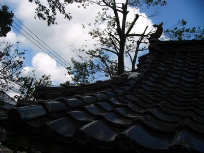 富山県高岡市古定塚熊野神社屋根瓦補修工事