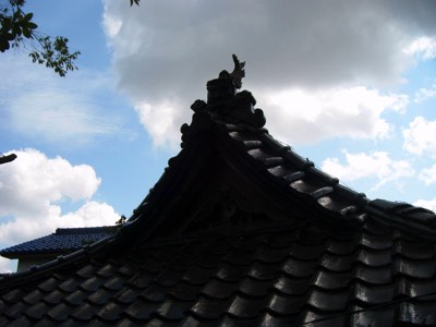 富山県高岡市古定塚熊野神社屋根瓦補修工事