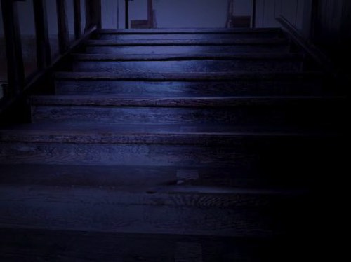 停電した２階への動線