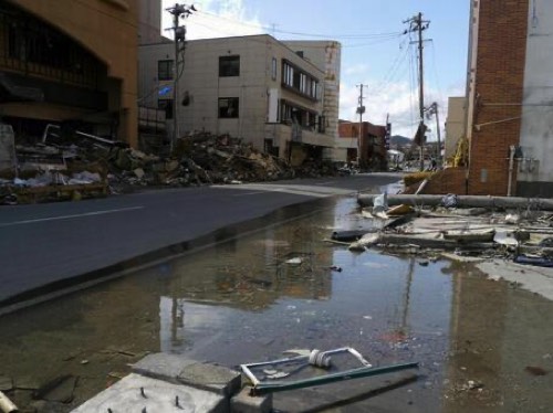 地震による重度液状化現象