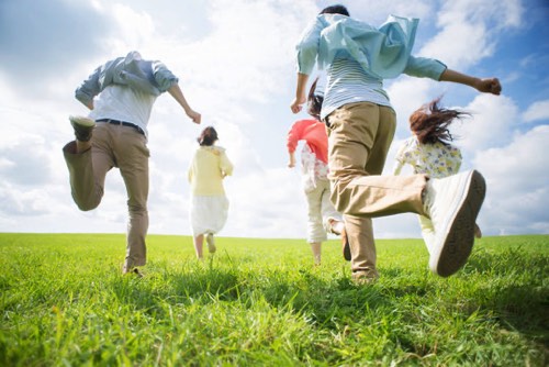 駆け抜ける若者